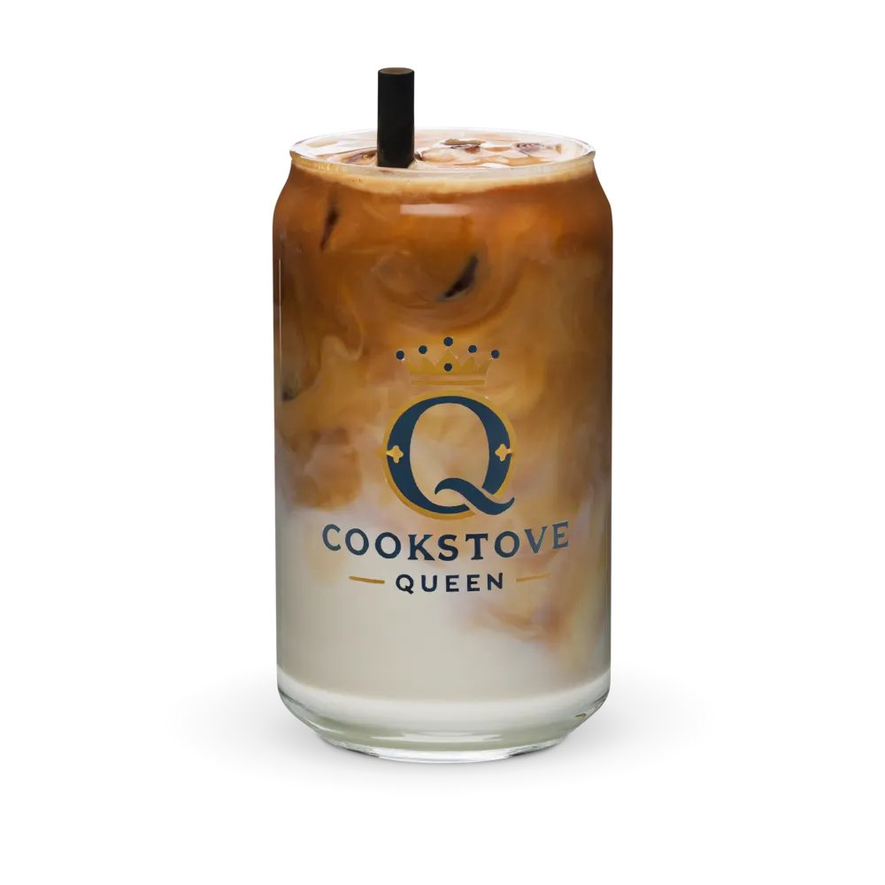 Cookstove Queen Glass Travel Cup with Bamboo Lid and Metal Straw product image (6)