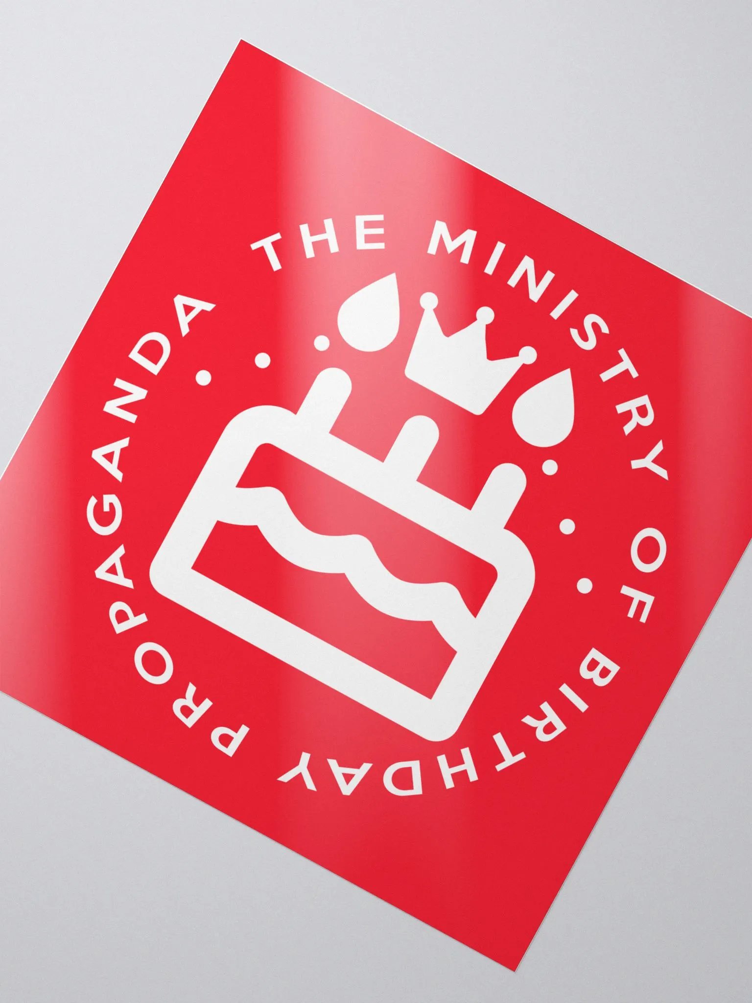 Ministry of Birthday Propaganda Sticker product image (2)