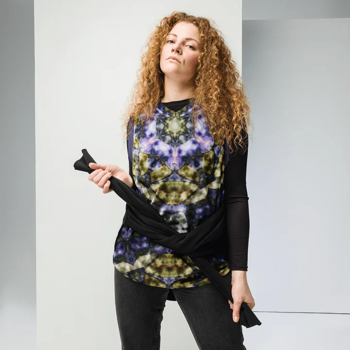 Bohemian 6 Pointed Madala Yellow and Purple/All-Over Print Recycled Unisex Basketball Jersey by Sublicolor product image (2)