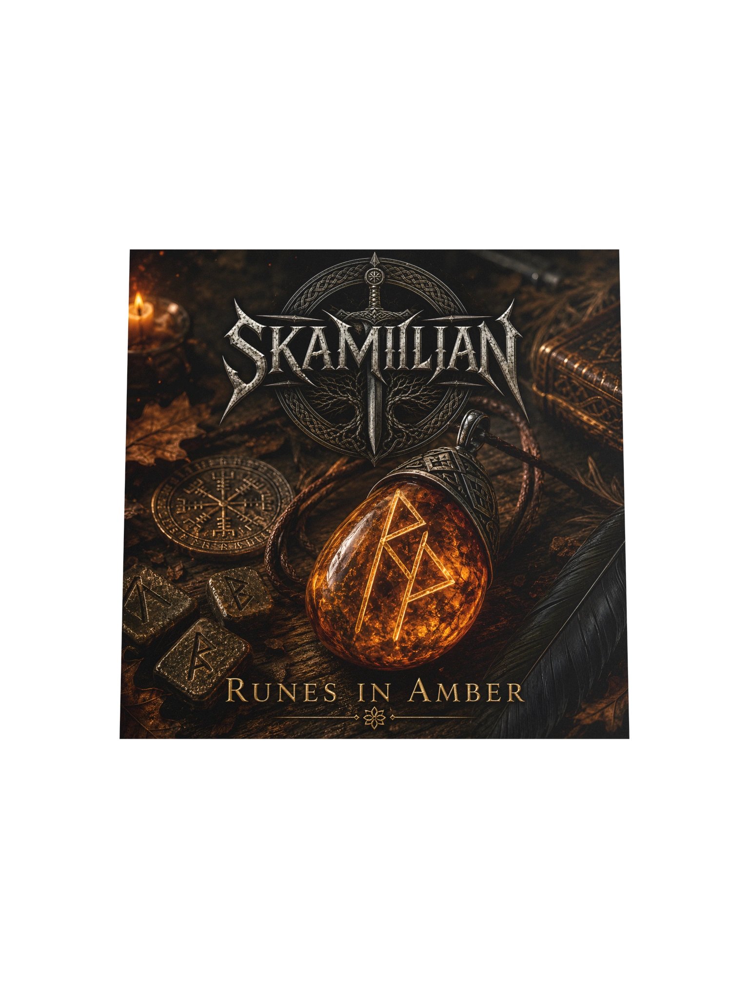 Skamilian Runes in Amber Poster product image (7)