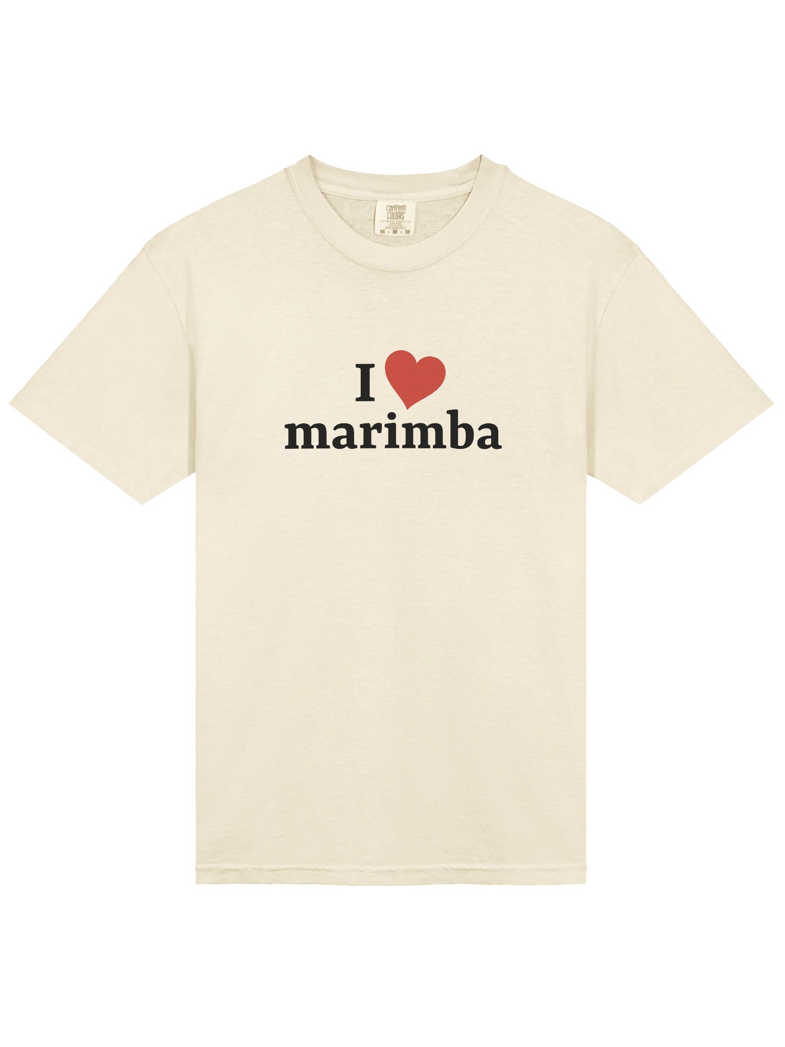 I <3 marimba | short sleeve comfort colors t-shirt product image (4)