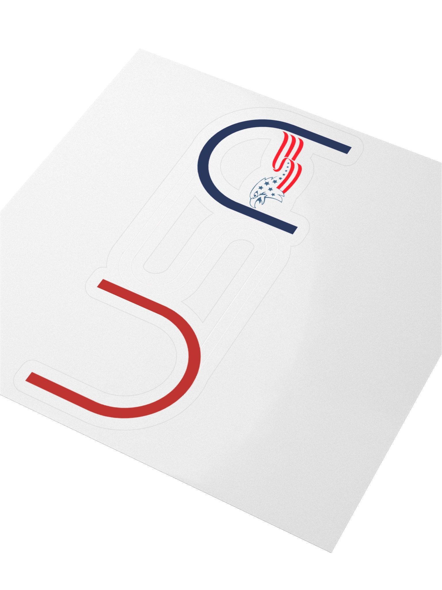 Patriotic Eagle Kiss Cut Sticker product image (3)