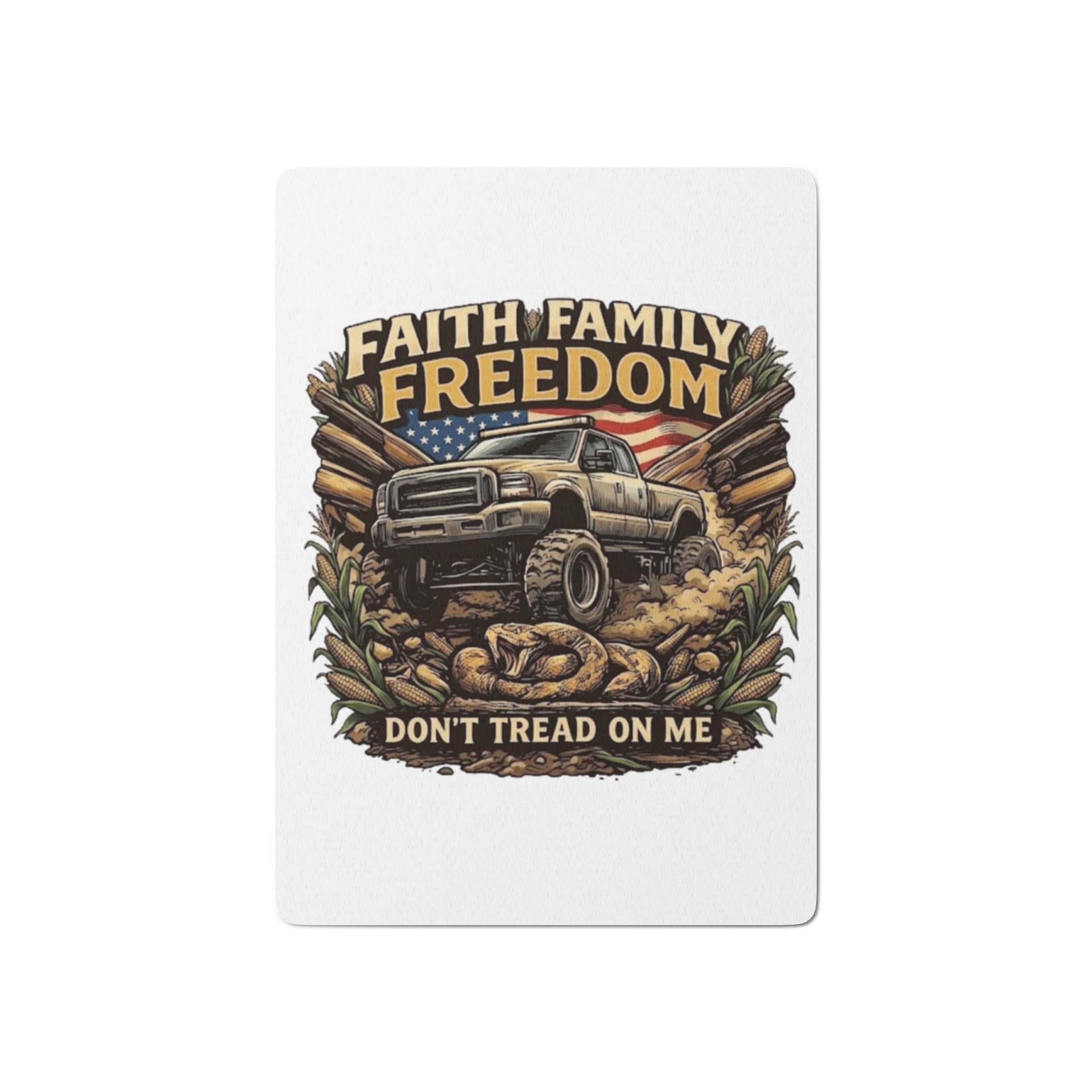 Faith • Family • Freedom Poker Deck product image (1)