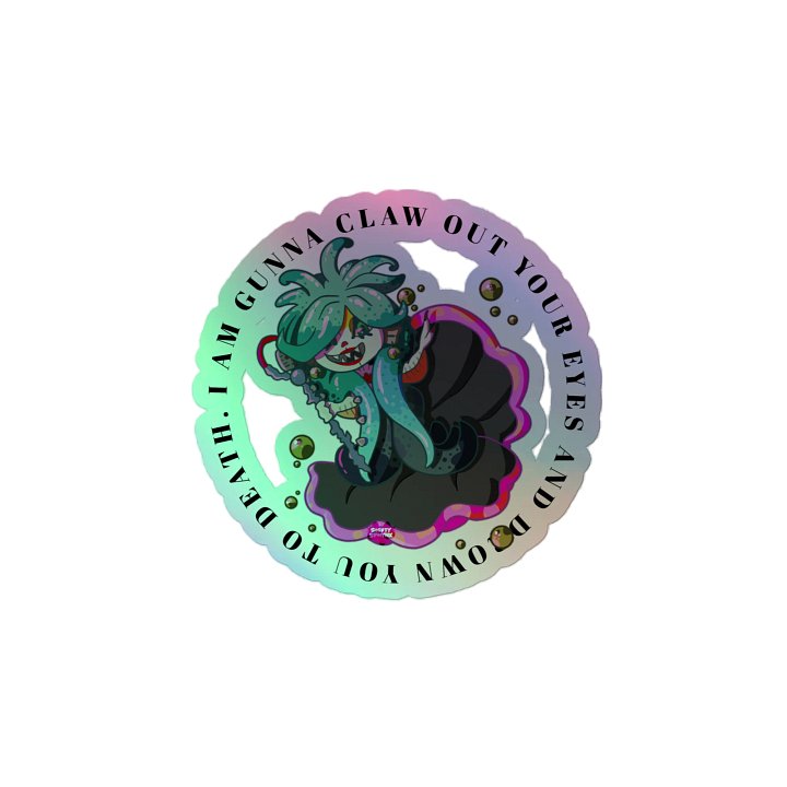 Mythical Sea Monster Scylla Holographic Sticker product image (2)