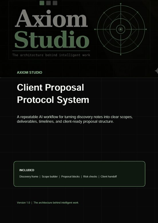 Axiom Client Proposal Protocol System product image (3)