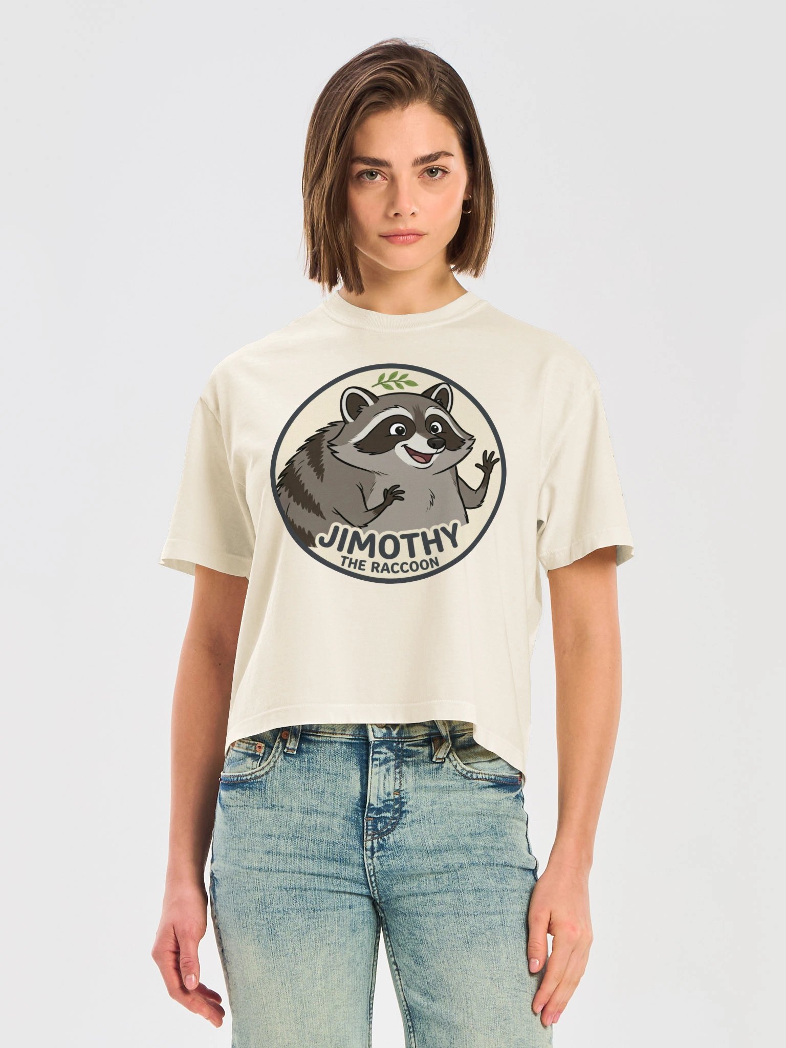 Jimothy the Raccoon Women's Heavyweight Boxy Shirt product image (6)