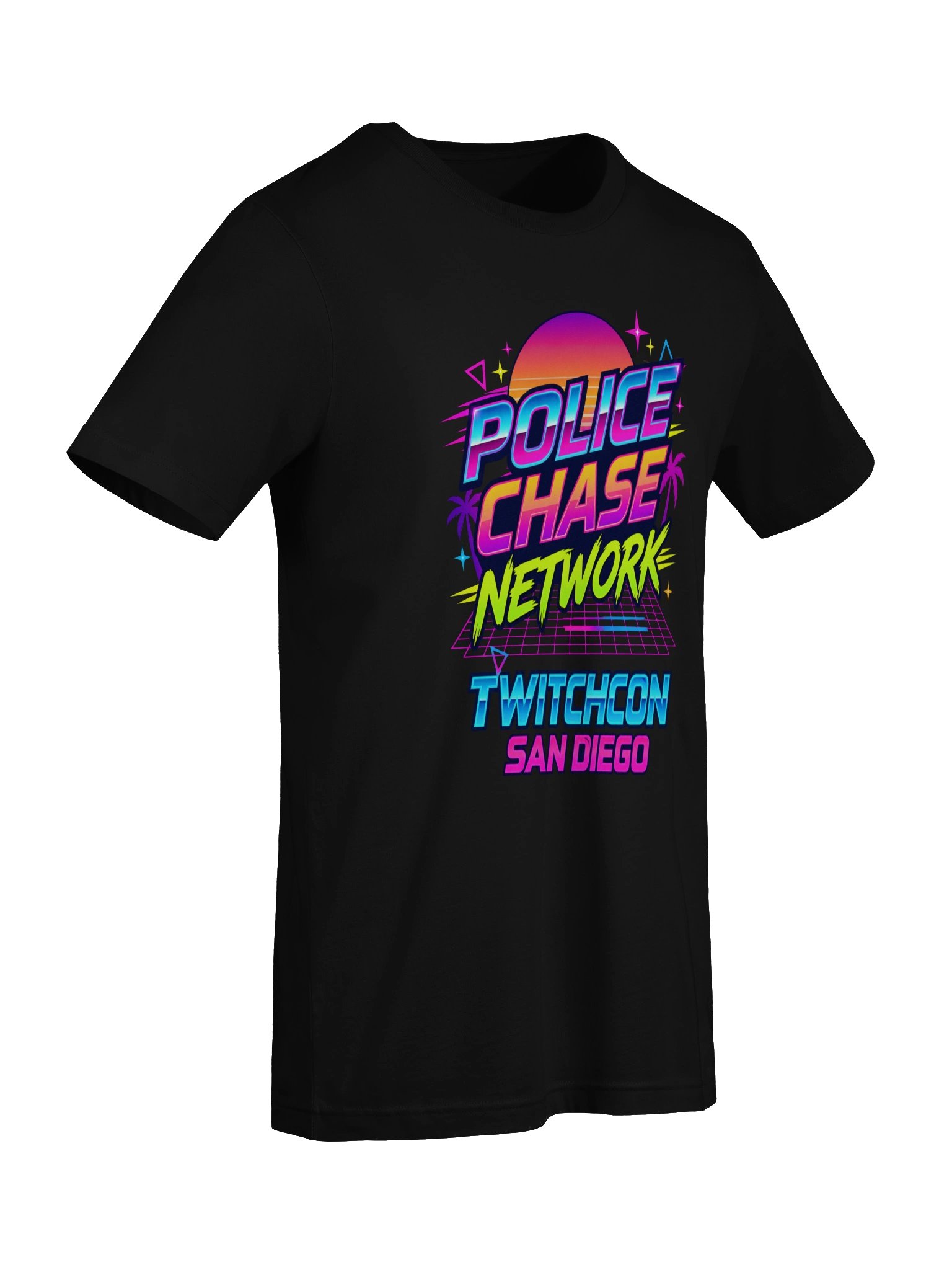 Police Chase Network TwitchCon Neon Retro Tee product image (21)