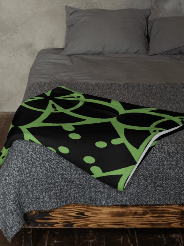 Green Ethereal Echoes Throw Blanket product image (5)