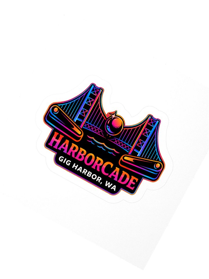 HarborCade Neon Logo Sticker product image (2)