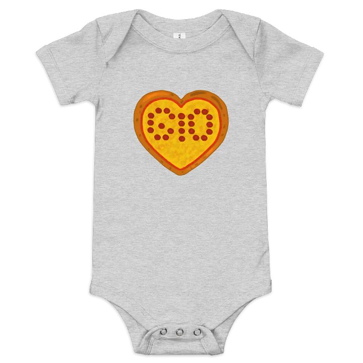 Pizza Heart Baby Onesie product image (4)