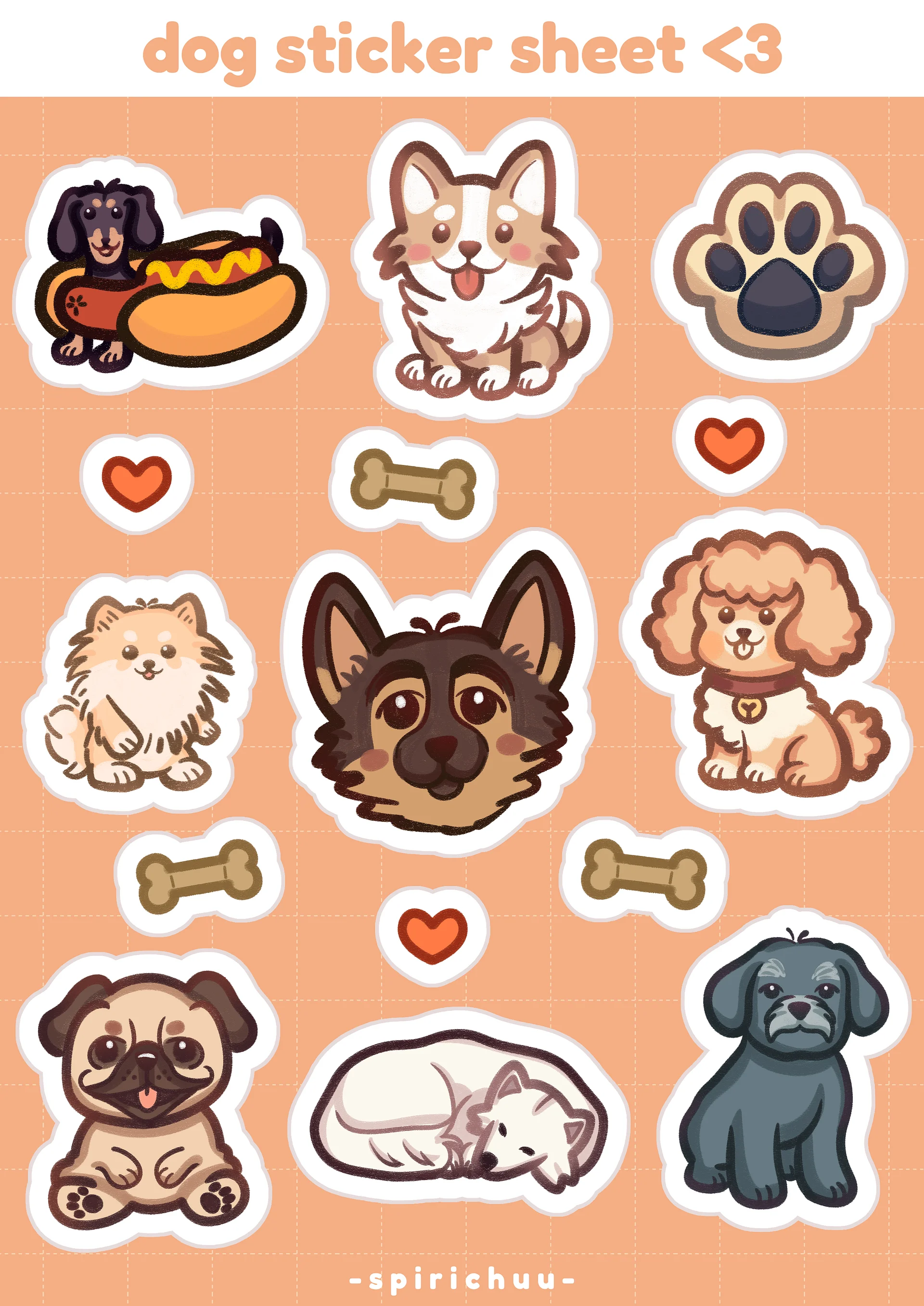 Dog Sticker Sheet! product image (1)