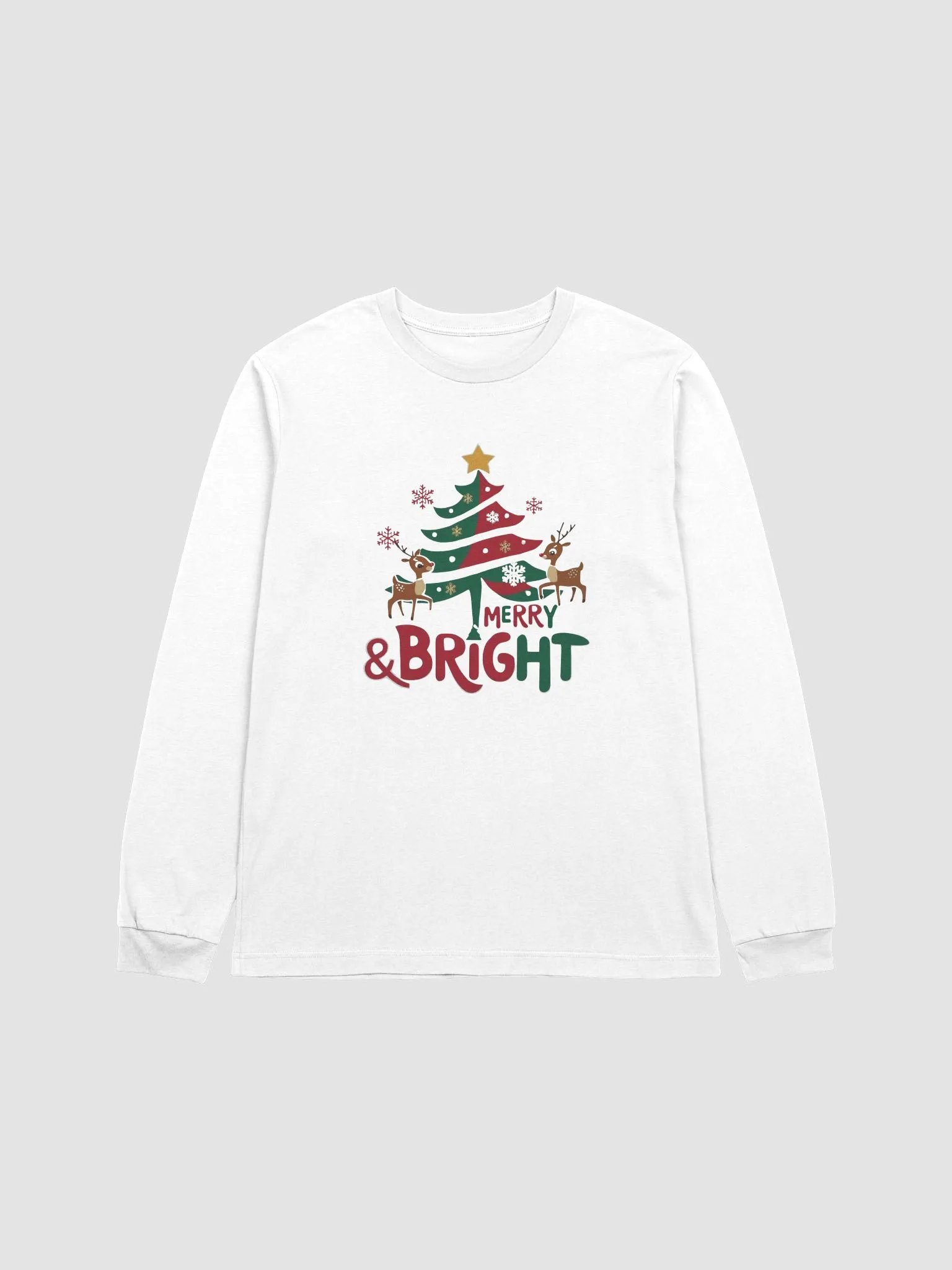 J.L Merry & Bright Christmas Tree Long Sleeve Tee product image (1)