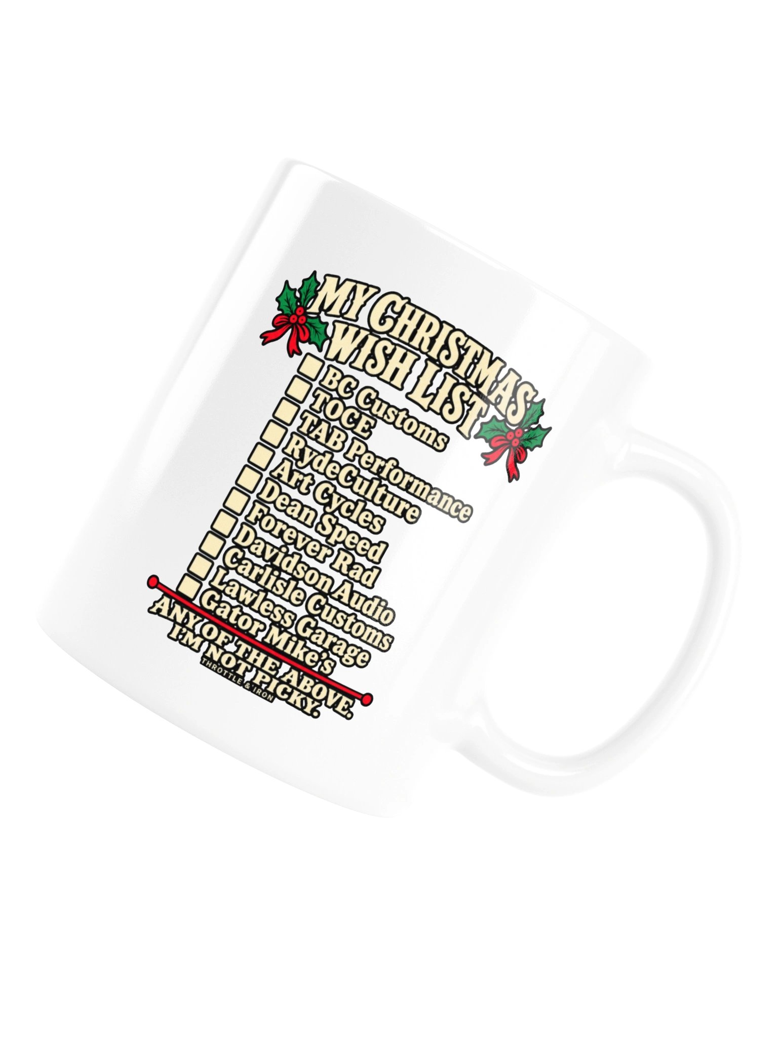 Dear Santa, It’s All for the Bike | White Christmas Mug product image (6)