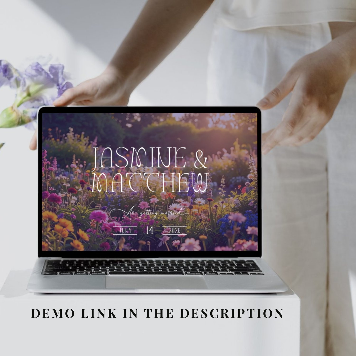 Garden in Bloom Wedding Website Template | Editable Canva Wedding Website RSVP | Floral Wildflower Wedding Invite | Digital Wedding Invitation product image (10)