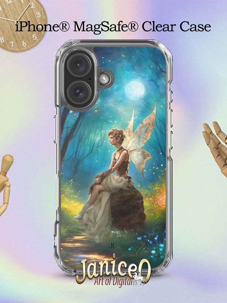 Moonlit Fairy Enchantment iPhone® MagSafe® Clear Case product image (96)