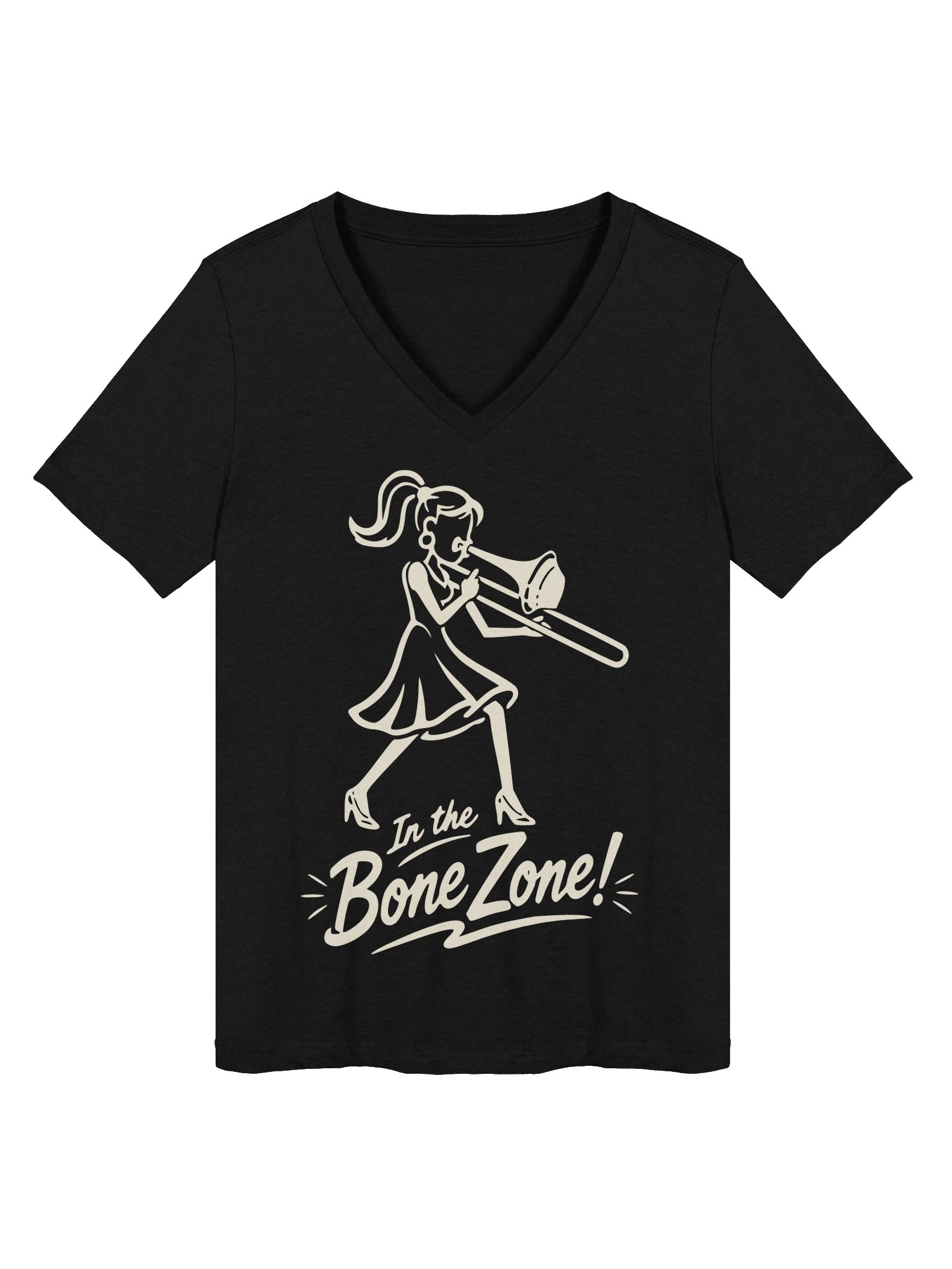 In the Bone Zone! Women's V-Neck Tee product image (1)