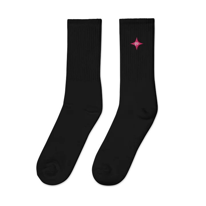 F&F Star Embroidered Crew Socks (PNK) product image (2)