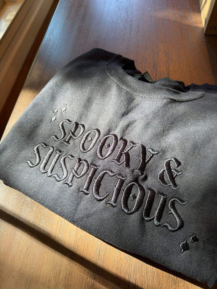 Spooky & Suspicious Embroidered Crewneck product image (1)