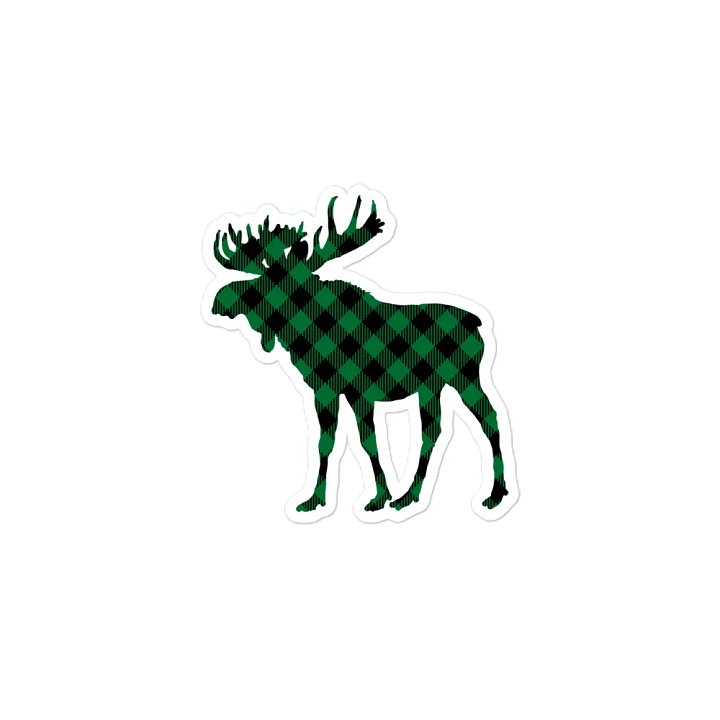 Green Plaid Moose product image (2)