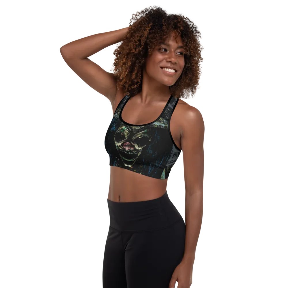 Luminous Reflection Sinister Clown Sports Bra product image (3)