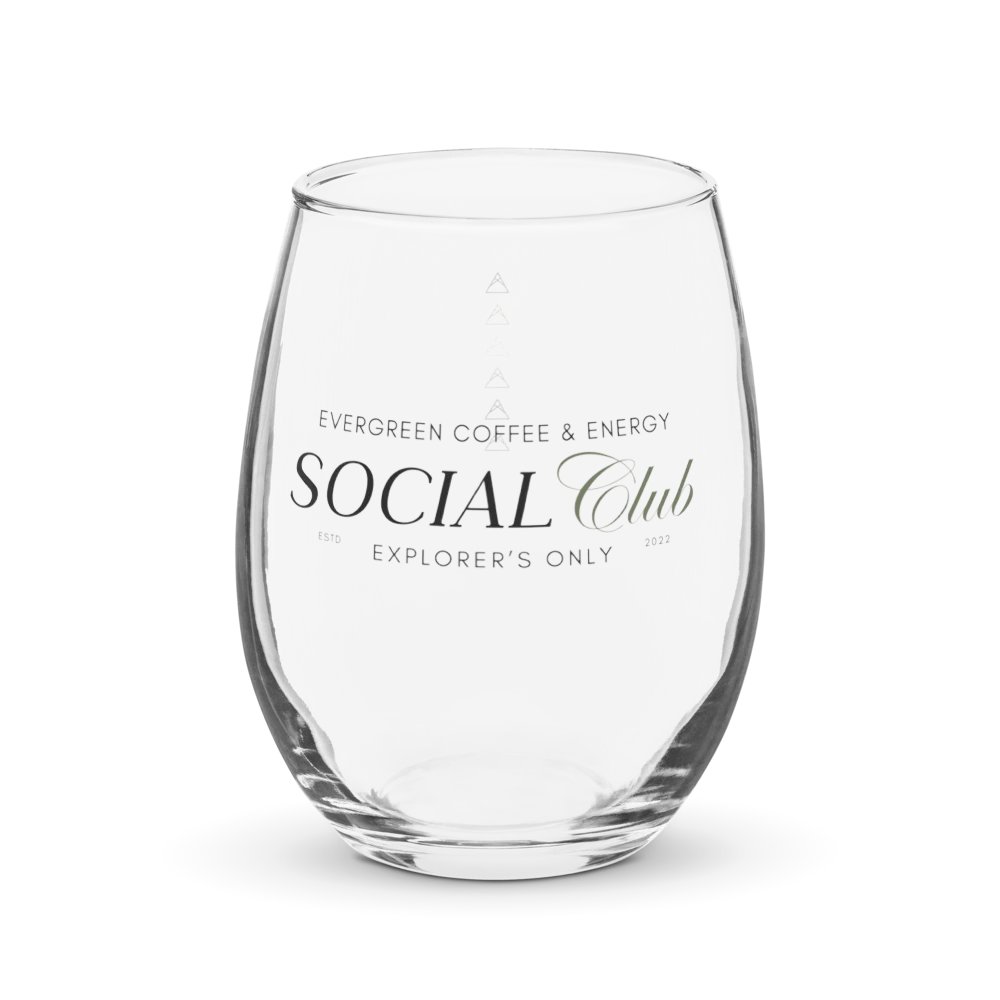 Social Club Stemless Wine Glass | Sip Society product image (1)