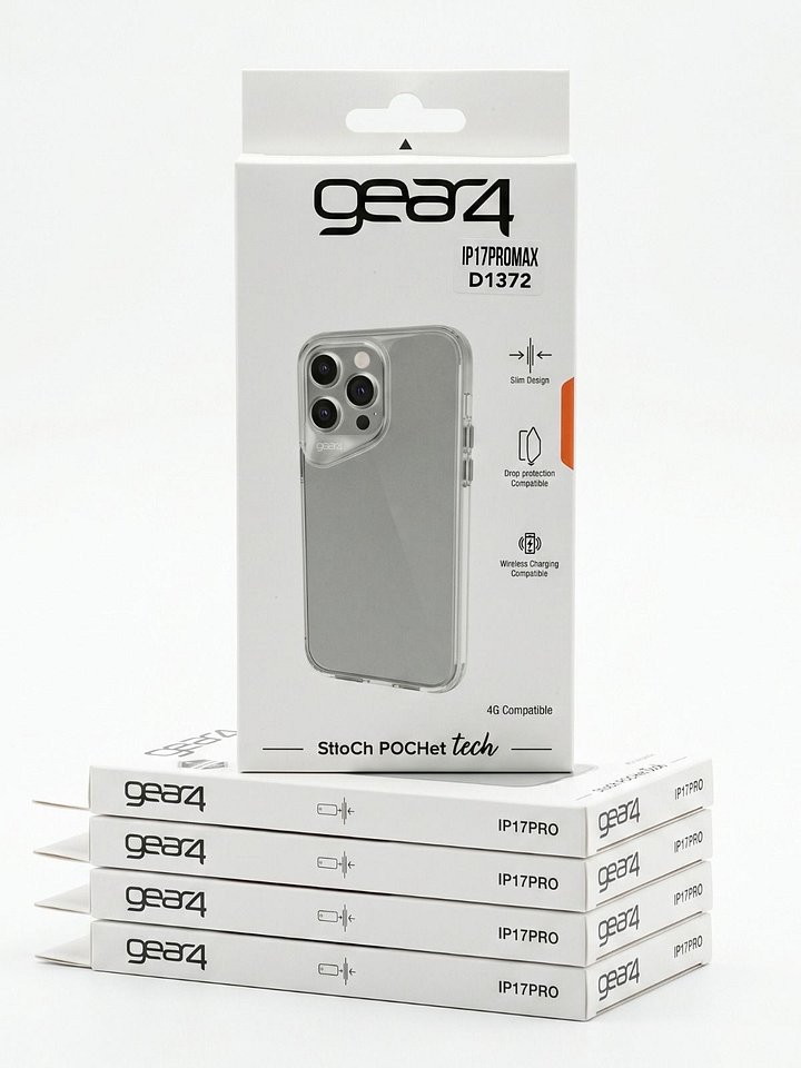 كفر حماية gear4 الشفاف لهواتف iPhone 17 Pro و iPhone 17 Pro Max product image (1)