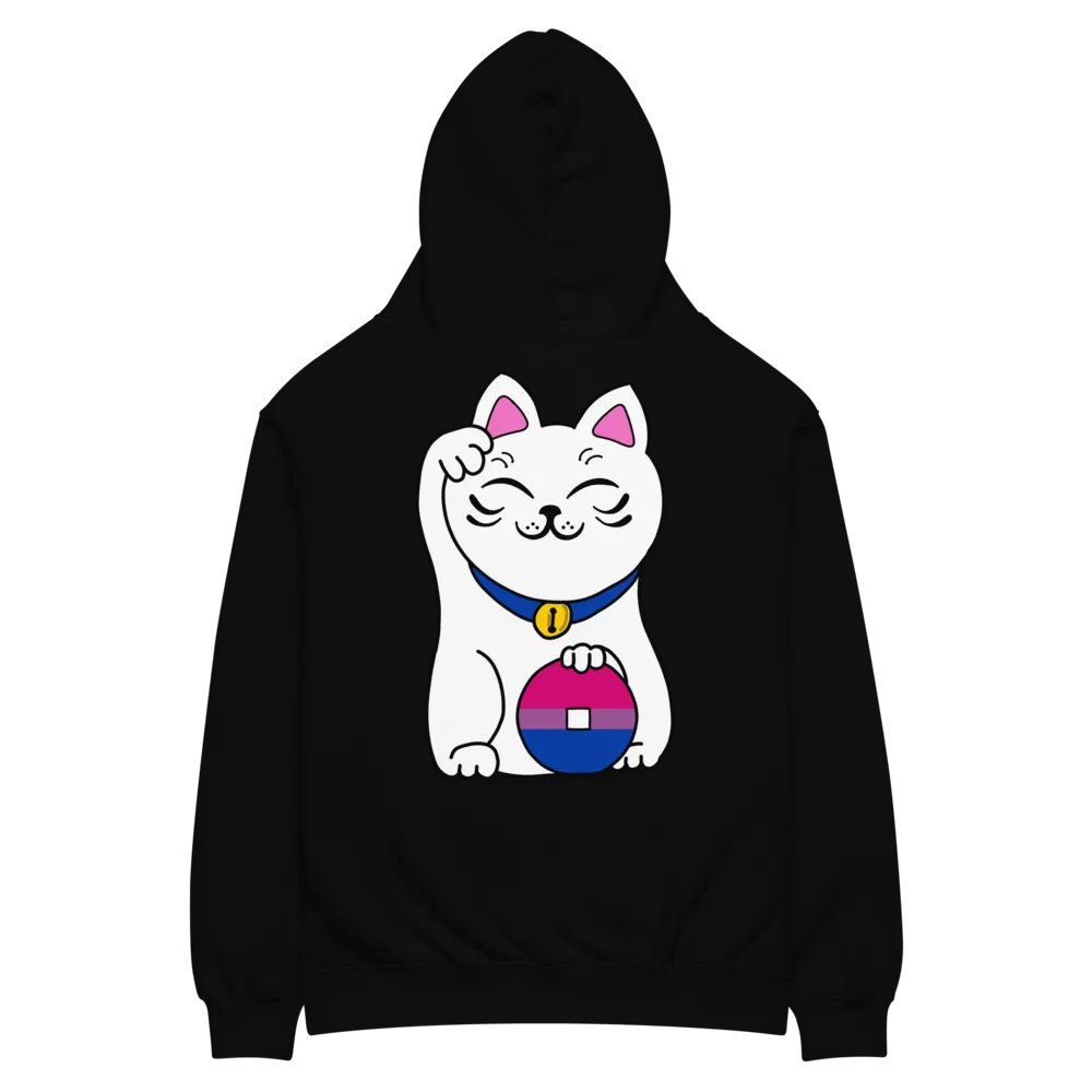 Maneki neko bisexual pride hoodie product image (8)