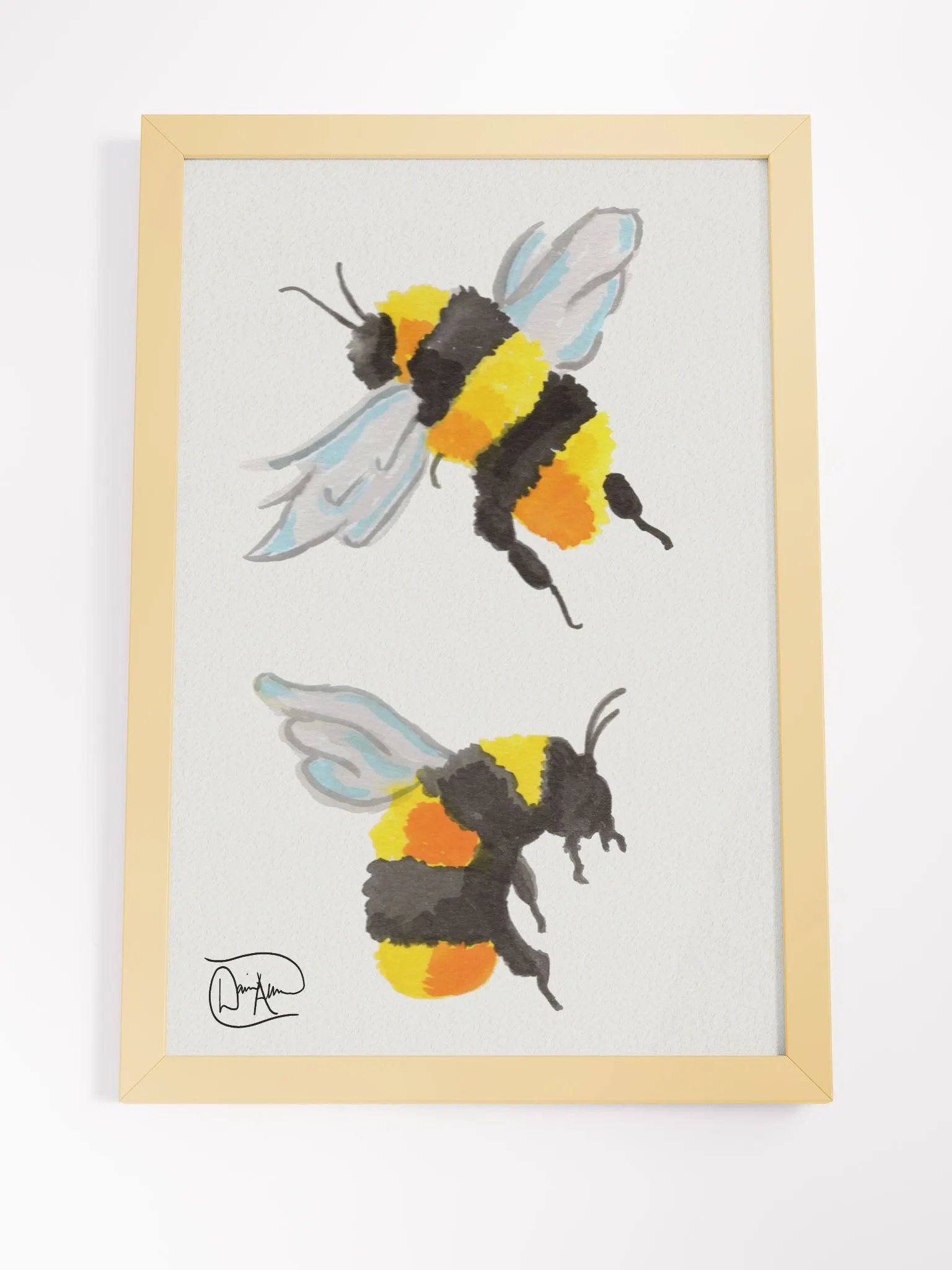 Beebert & Beetrice Watercolour Framed Poster product image (4)