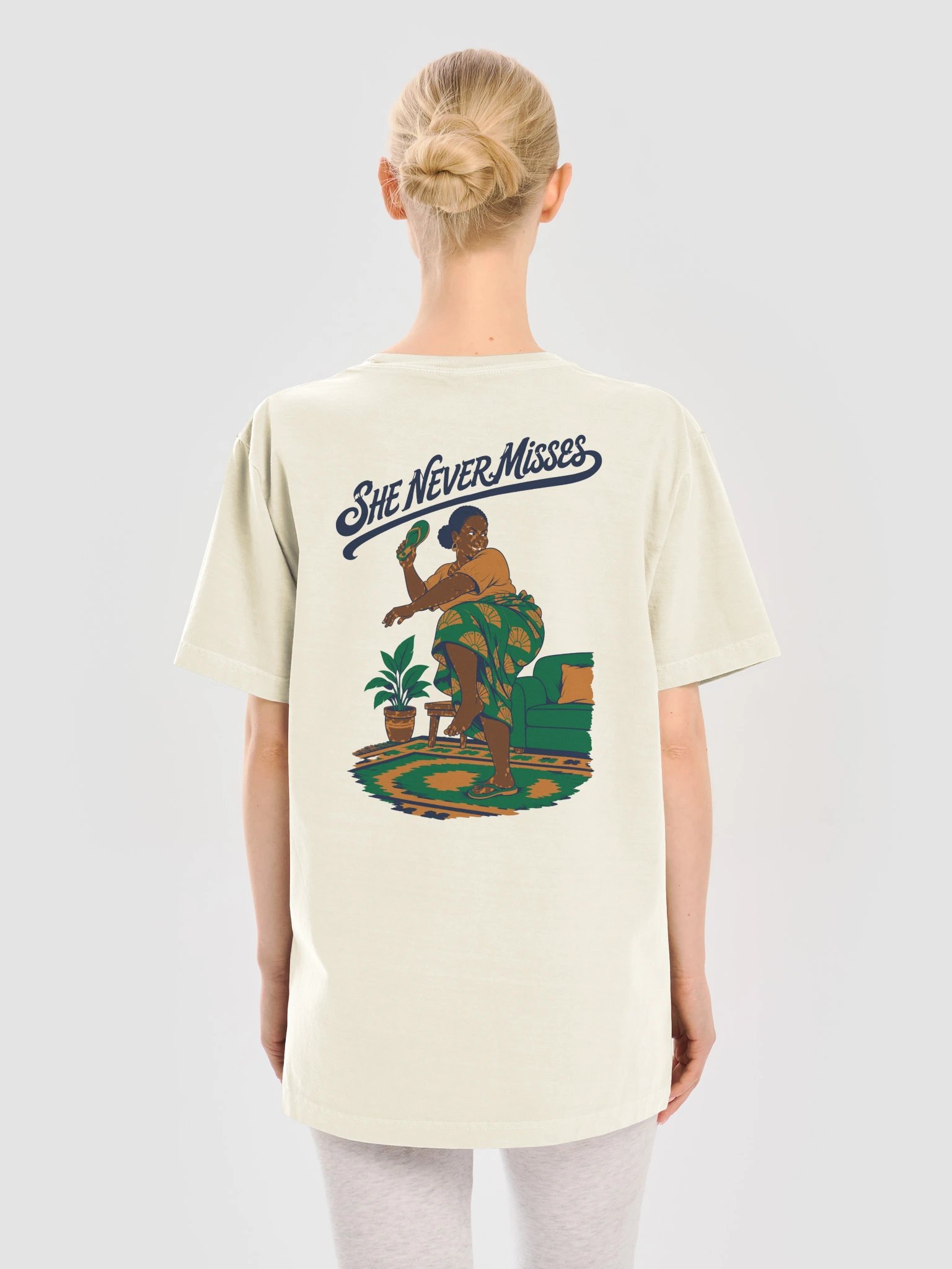 She Never Misses (Heavyweight garment-dyed tee) product image (19)