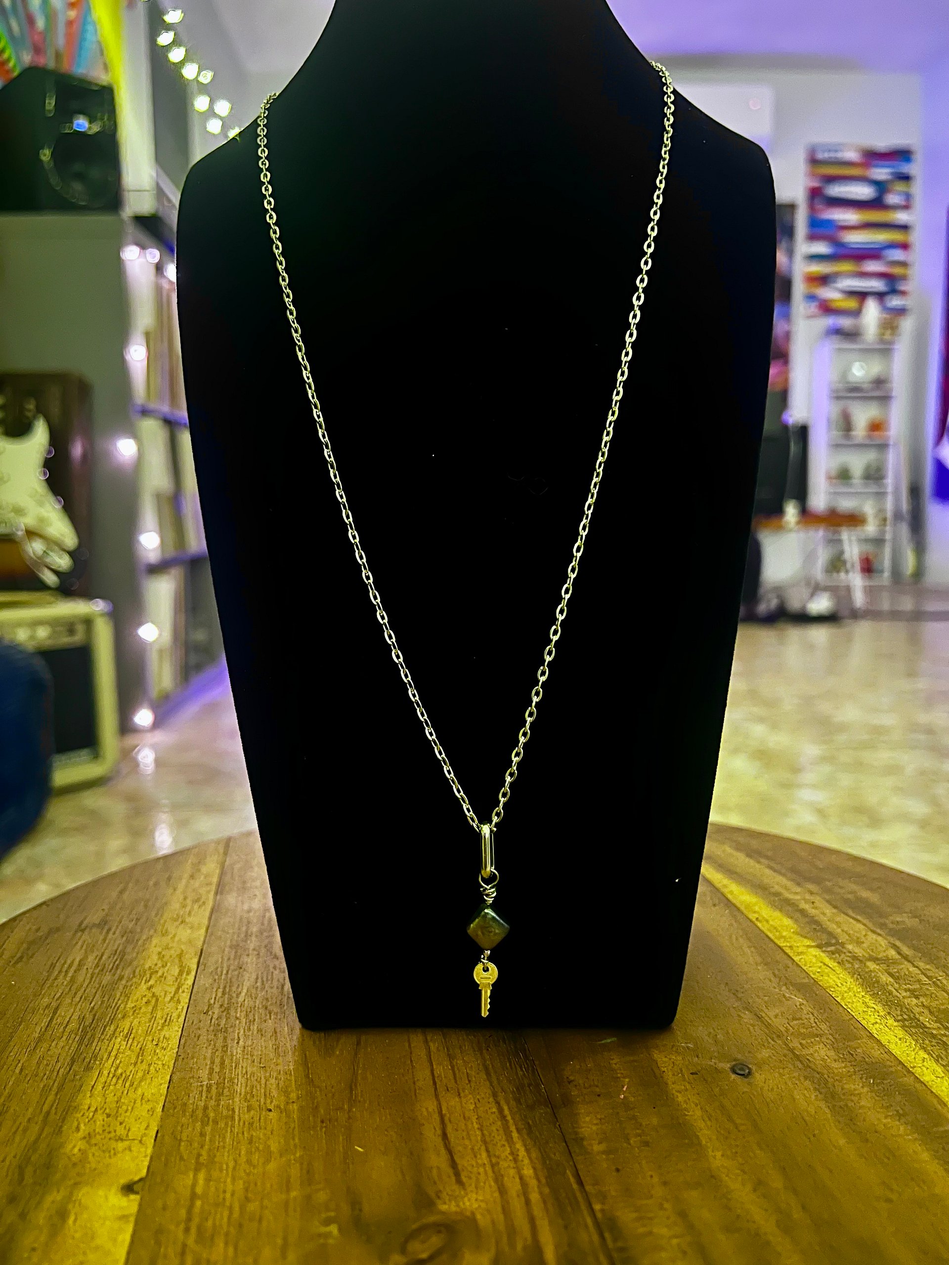 Coin Pearl and Pyrite Necklace product image (1)