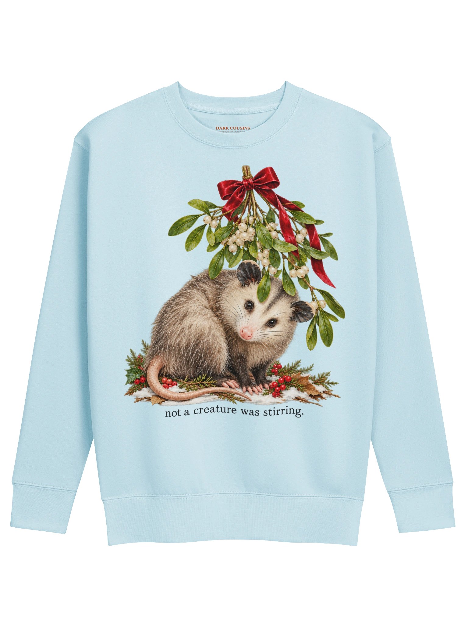 Not a Creature Was Stirring – Vintage Christmas Opossum Sweatshirt product image (9)