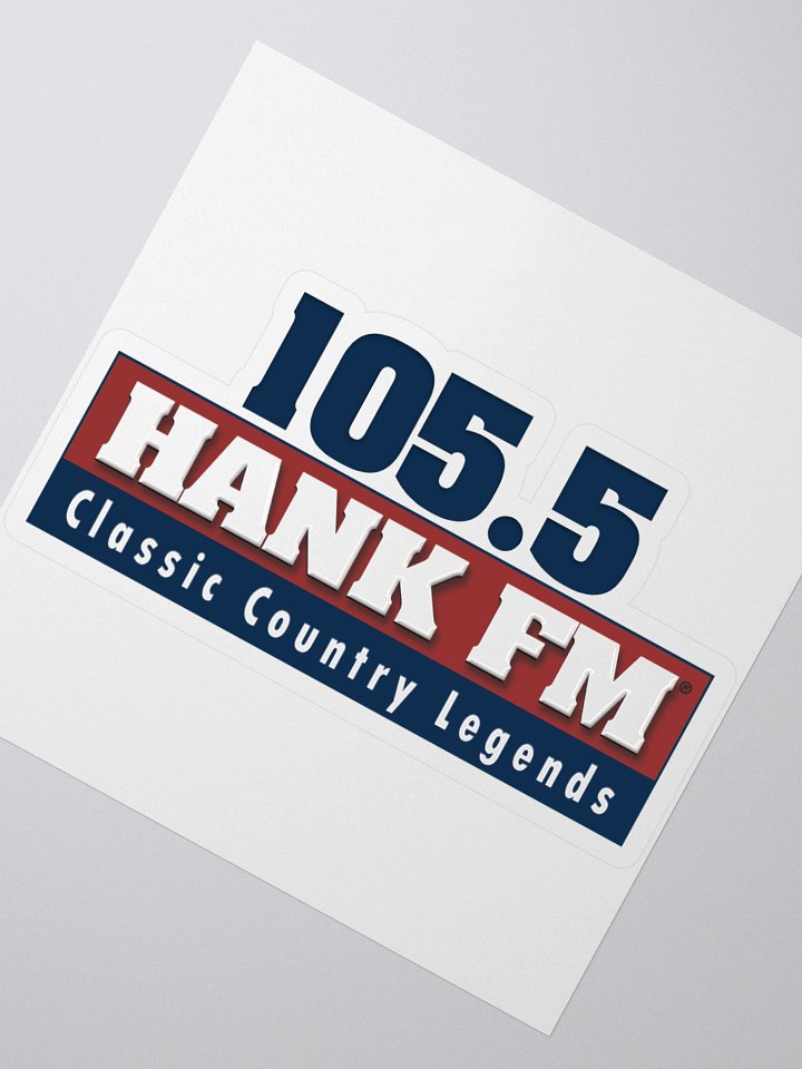 105.5 Hank logo cut out sticker product image (2)