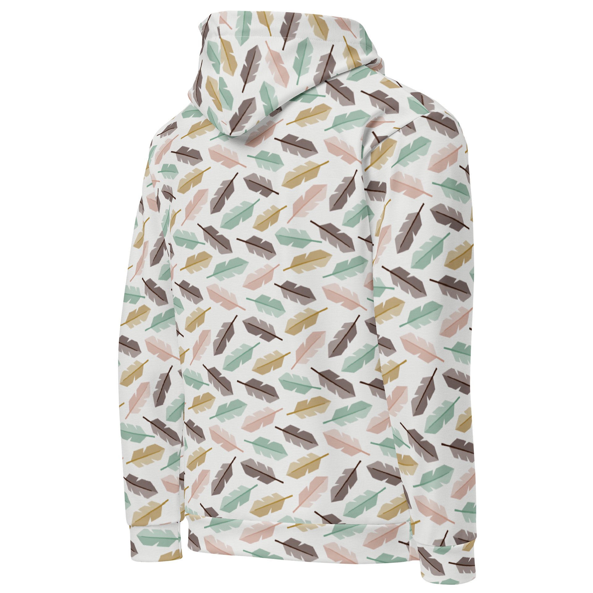 Mid-Century Modern Feathers Unisex Cotton Hoodie product image (4)