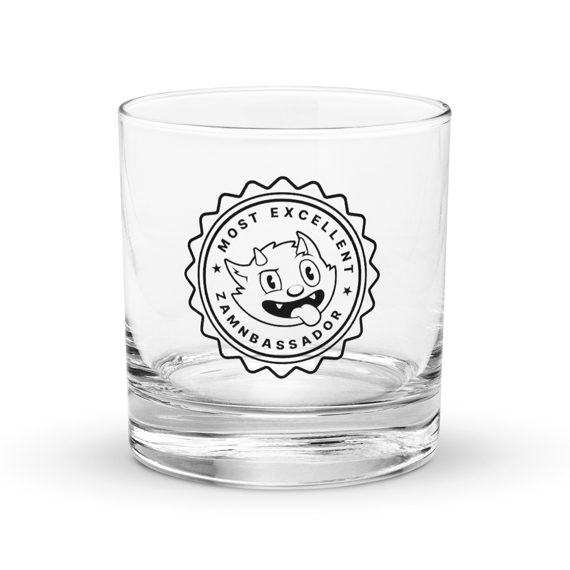 Zamnbassador "On the Rocks" Glass: Black product image (1)
