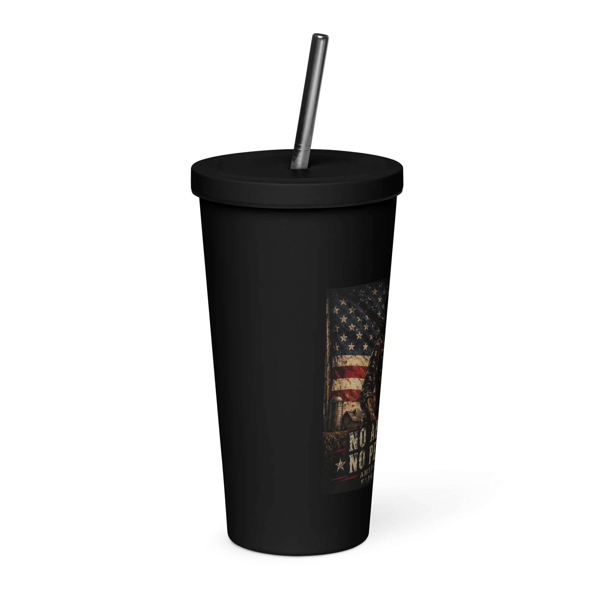 No Apologies - No Permission Insulated Tumbler with a Straw product image (4)