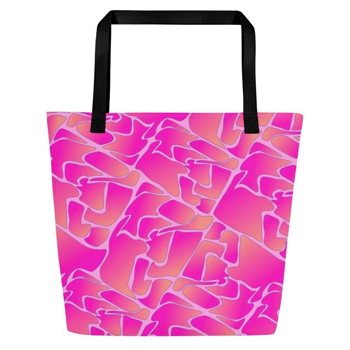 Crazy Paving Pink Pattern All Over Print Tote product image (1)