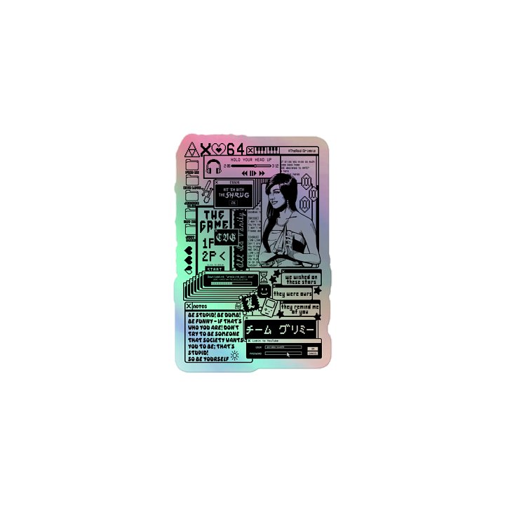Grimmie Pop Up Holographic Sticker product image (1)