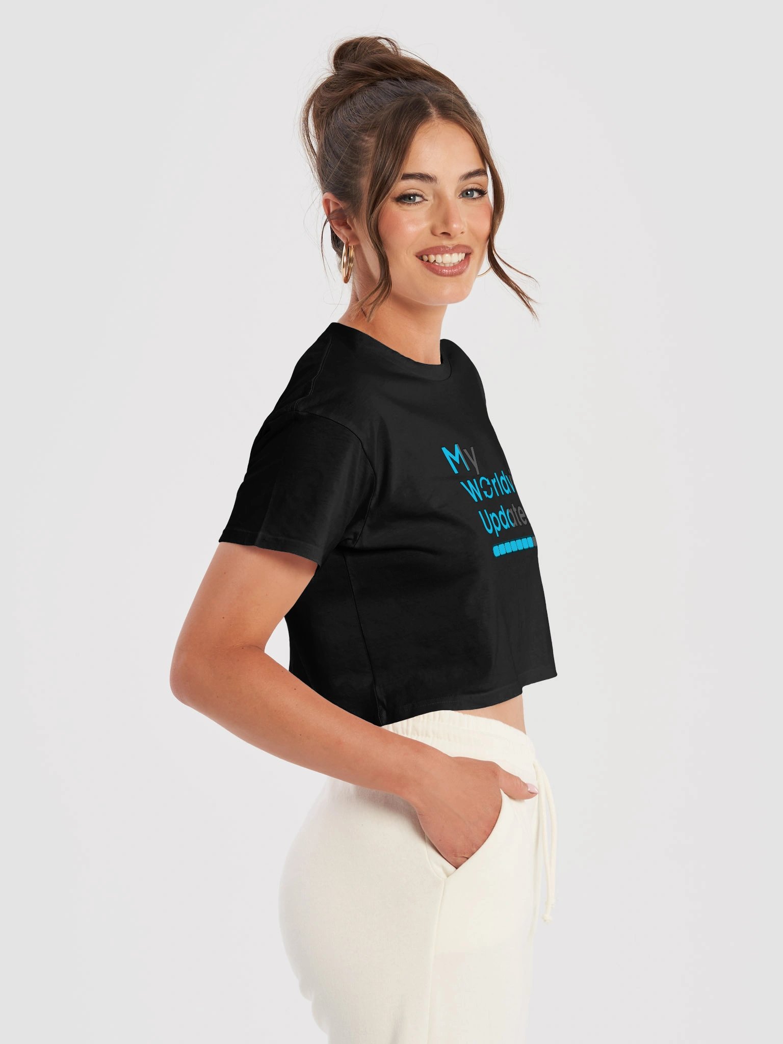 My Worldview Updates - Women’s Premium Crop Top product image (5)