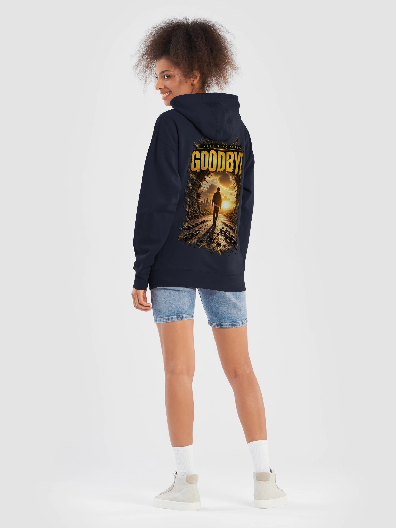 Goodbye—Hyper Sync Beats Premium Graphic Hoodie product image (8)