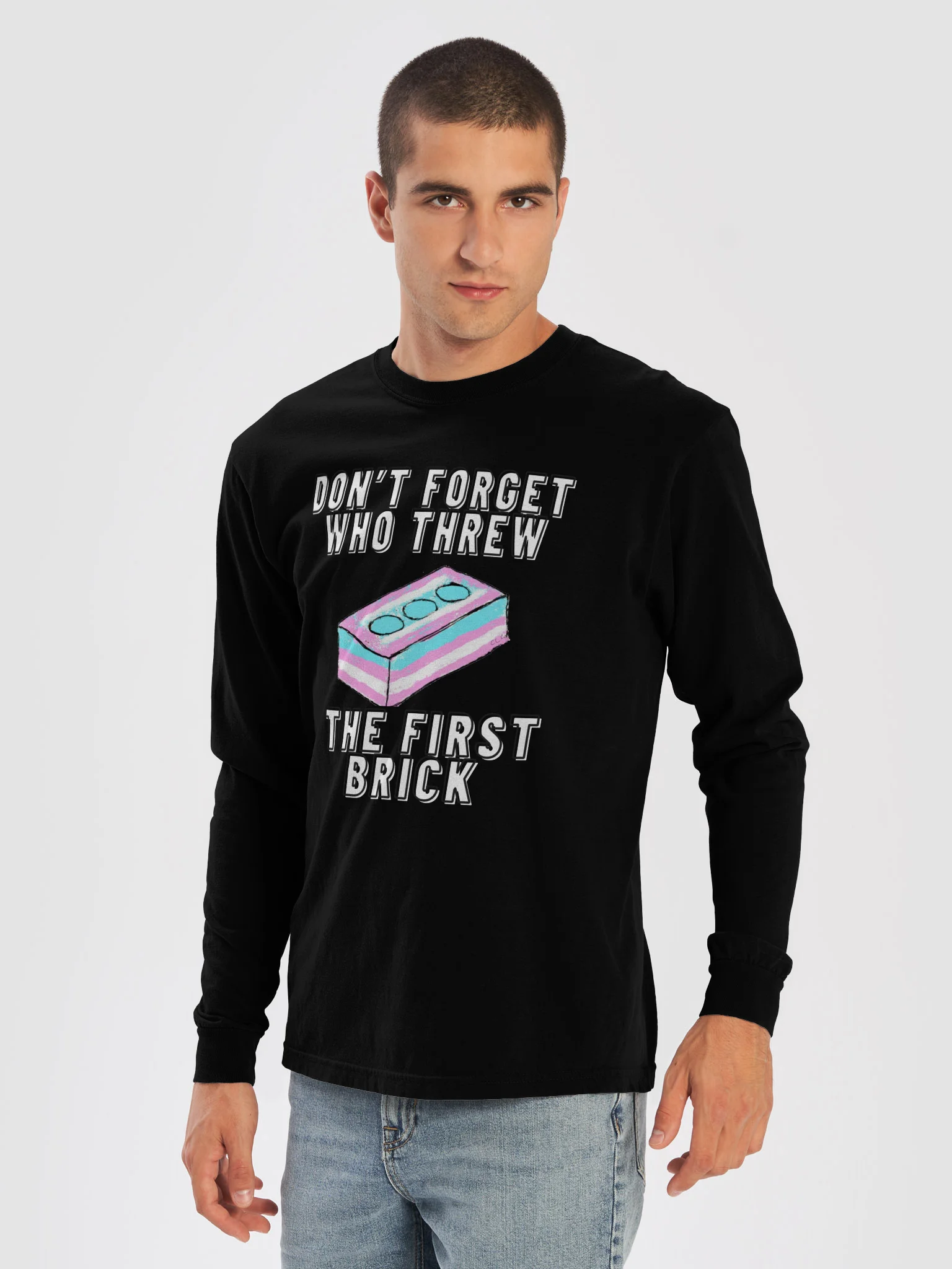 Don't Forget Who Threw The First Brick long sleeve tee product image (29)
