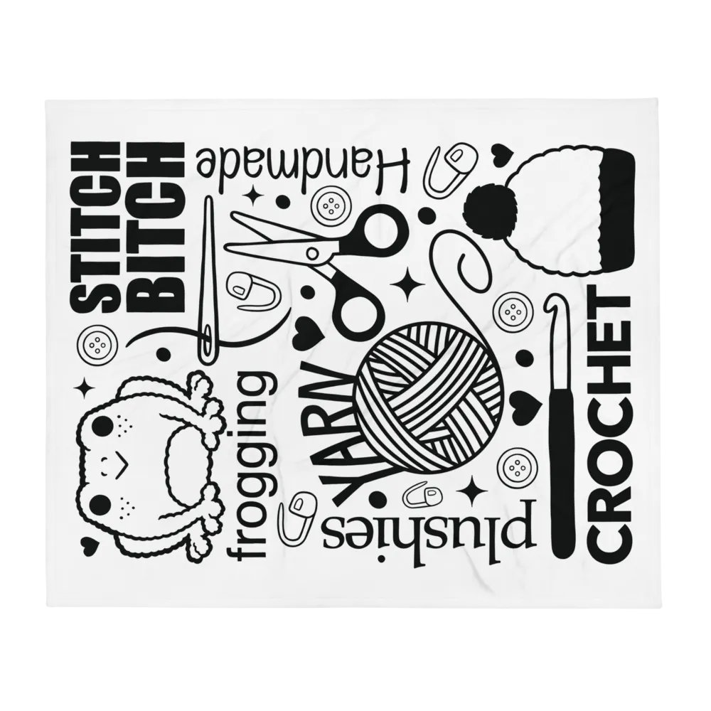 Crochet Doodle Throw Blanket product image (2)