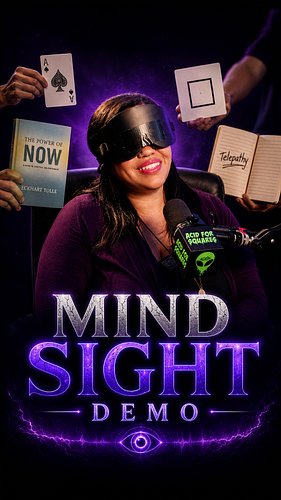Acid For Squares Podcast guest Dalia Burgoin demonstrates her Mindsight abilities right in front of Tanya Dahl and Cody Blue,...