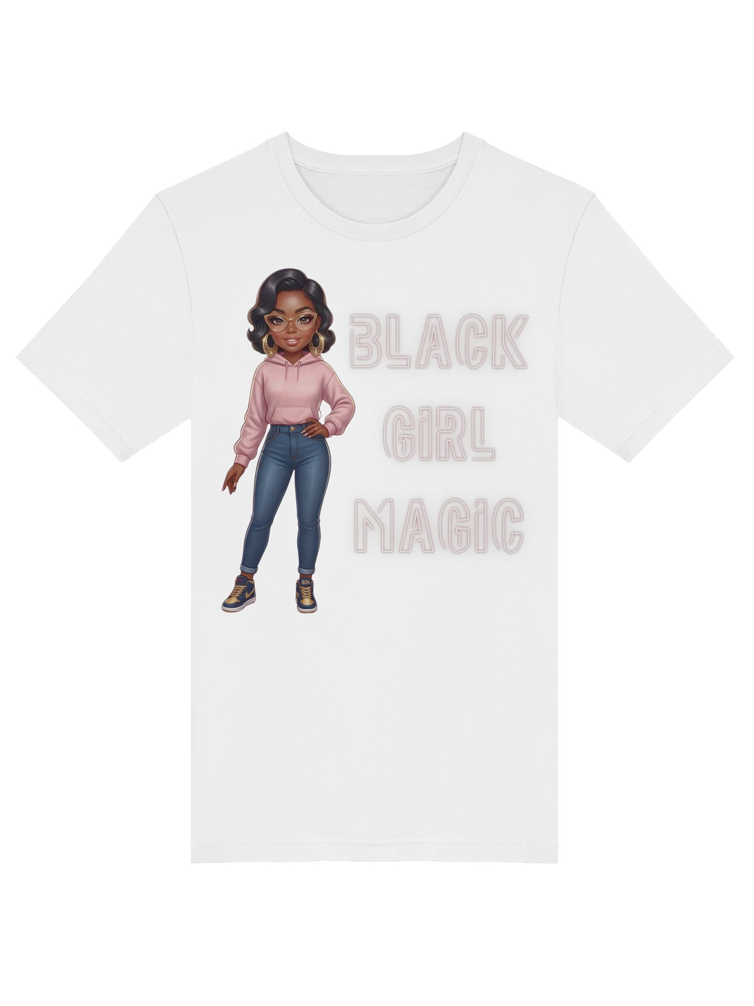 Black Girl Magic Pink Hoodie T-Shirt product image (5)