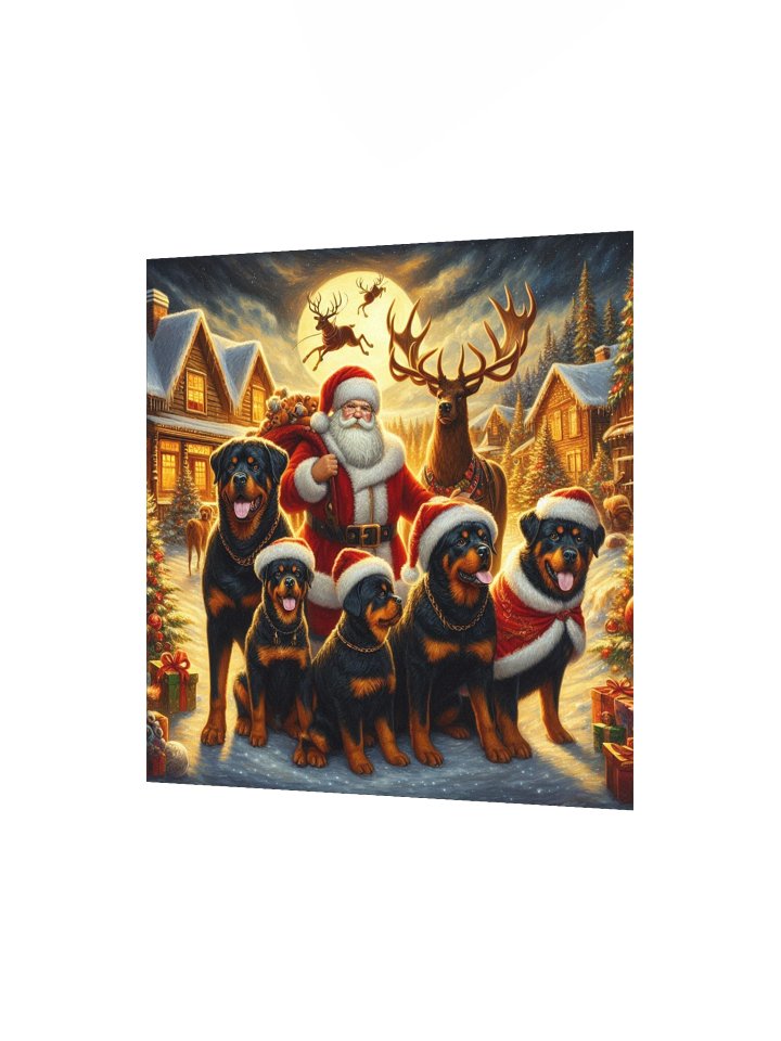Rottweiler Santa Paws Poster product image (10)