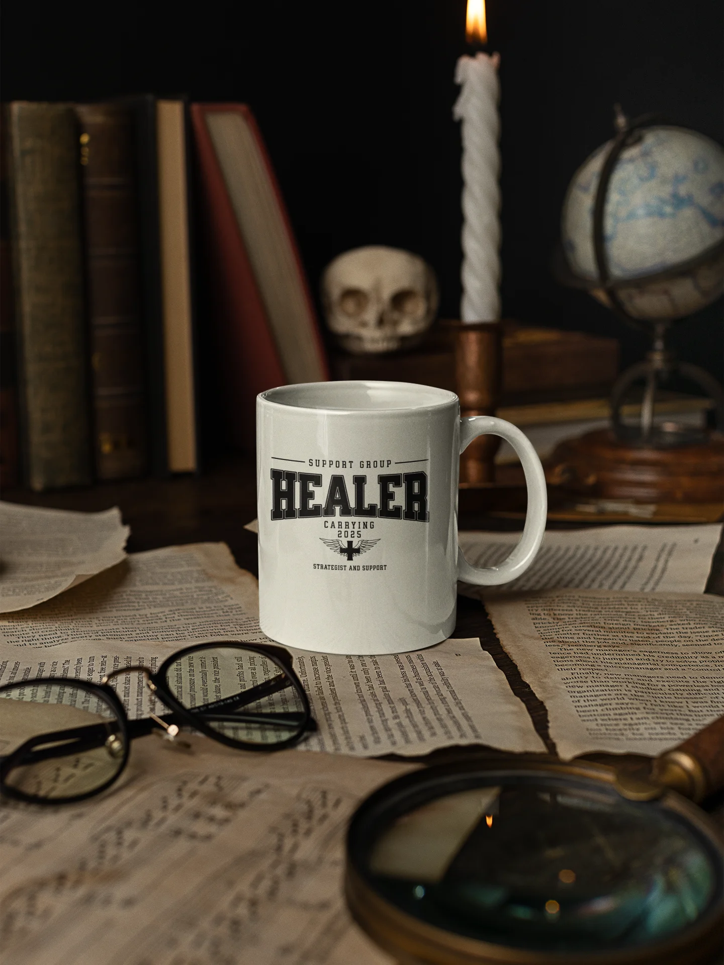 "HEALER" Winged Support Strategist Coffee Mug product image (1)