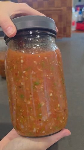 Homemade Jalapeno Salsa 🌶️
Recipe: 
3 Cups - Chopped cored peeled tomatoes
3 Cups - chopped jalapenos
1 cup chopped onion
1 c...