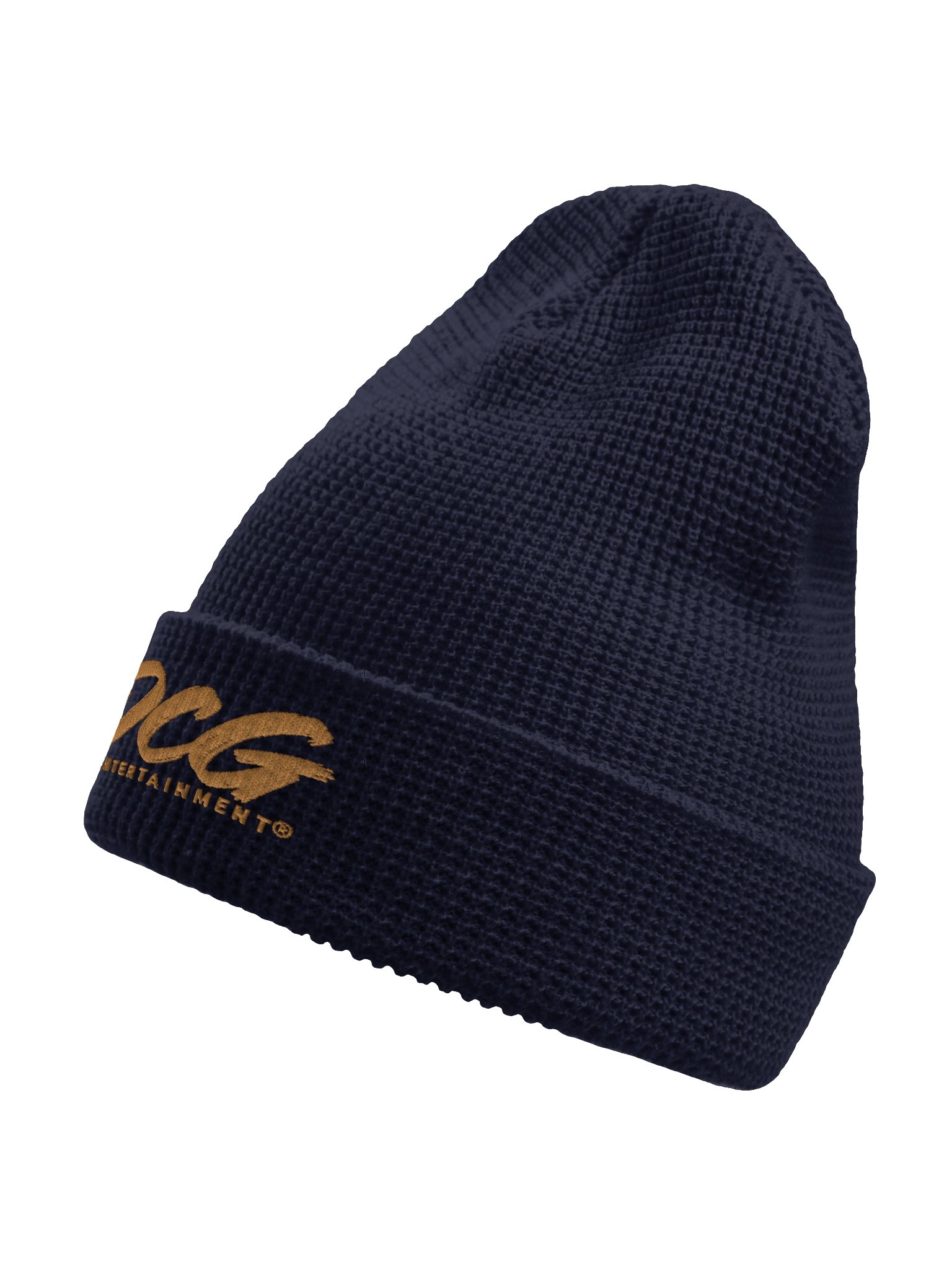 DCG Signature Waffle Beanie – Embroidered Gold Logo product image (2)
