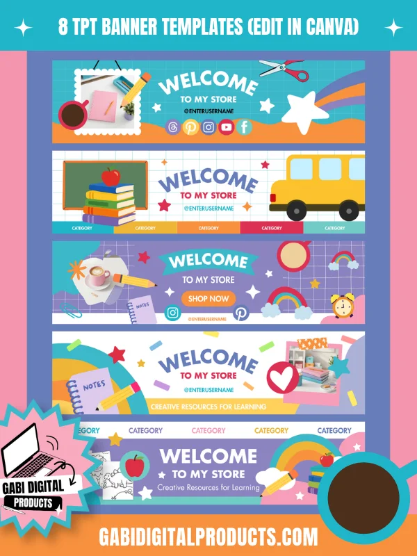 TPT Brand Kit Canva Templates product image (3)