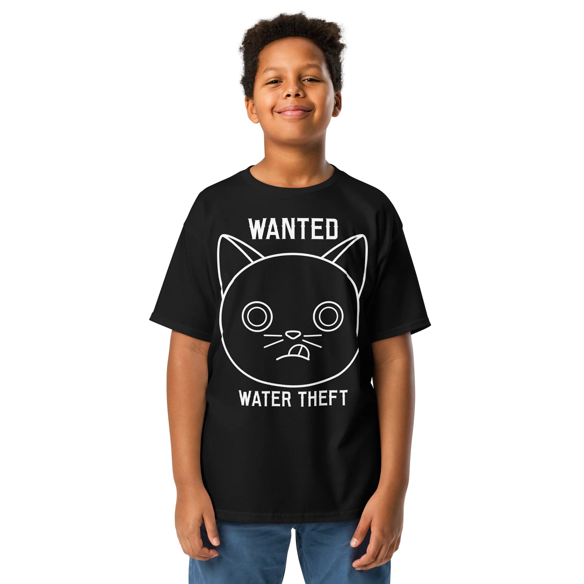 Wanted (Water Theft) - Unisex Youth Heavyweight T-shirt product image (1)