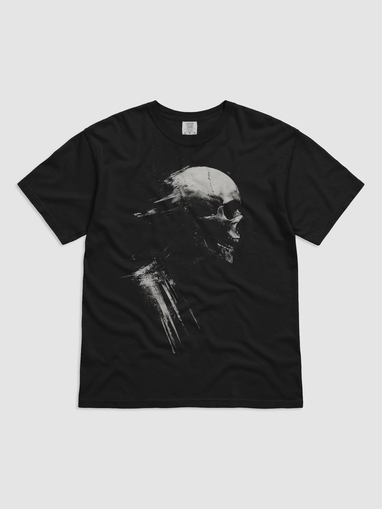 Bone Profile Black Short-Sleeve Graphic T-Shirt product image (1)